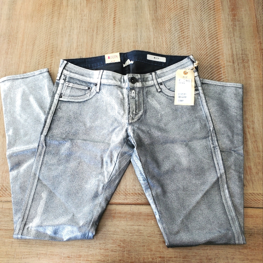 Silver Skinny Pants